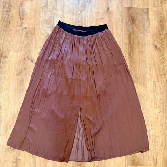 Anthropologie Dresses & Skirts - Anthropologie LA VI Maxi Skirt – Mauve Satin (Size L)